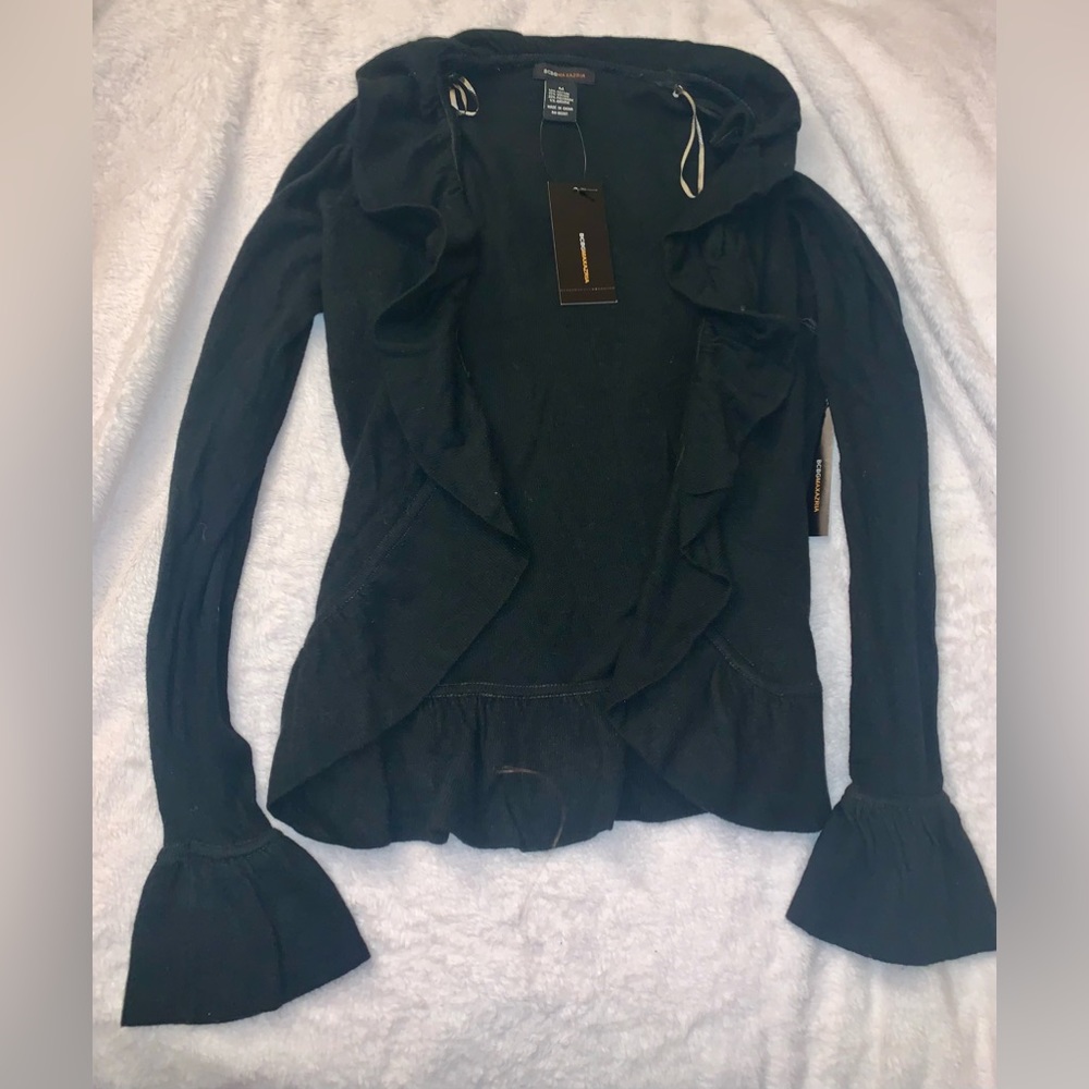 BCBGMAXAZRIA Black Cardigan (Medium)